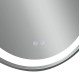 Дзеркало Qtap Gemini (GE1) овальне з LED-підсвічуванням Touch QT2578R8072B
