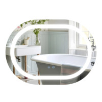 Дзеркало Qtap Gemini (GE1) овальне з LED-підсвічуванням Touch QT2578R6080