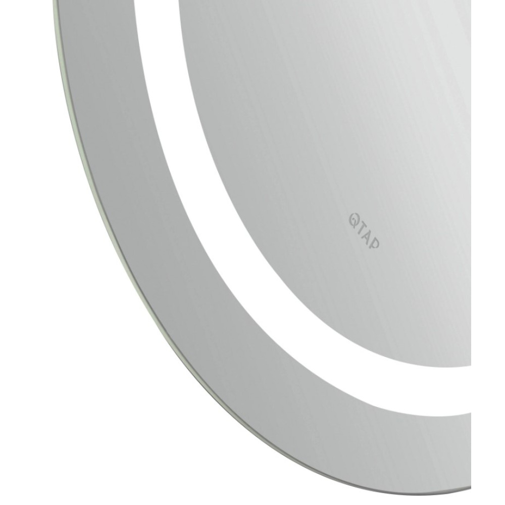 Дзеркало Qtap Gemini (GE1) овальне з LED-підсвічуванням Touch QT2578R6080