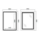 Дзеркало Qtap Cardinal з LED-підсвічуванням Touch QT0478C6590