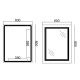 Дзеркало Qtap Cardinal з LED-підсвічуванням Touch QT0478C6080