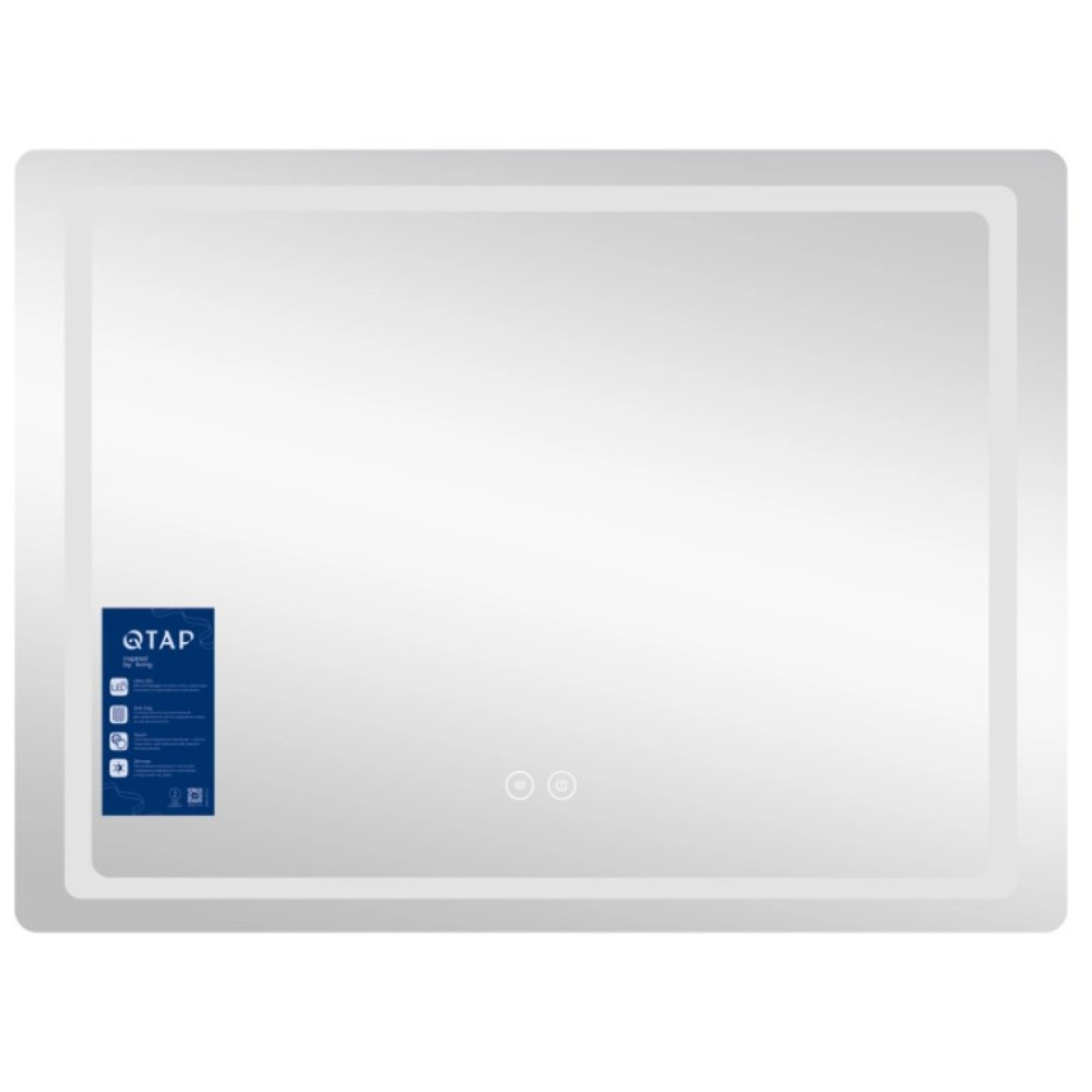Дзеркало Qtap Mideya (MI2) прямокутне з LED-підсвічуванням Touch QT2078NCF7050W