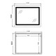 Дзеркало Qtap Cardinal (CA2) прямокутне з LED-підсвічуванням Touch QT0478C1208048454