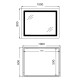Дзеркало Qtap Cardinal (CA2) прямокутне з LED-підсвічуванням Touch QT0478C1008048455