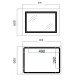 Дзеркало Qtap Cardinal (CA1) прямокутне з LED-підсвічуванням Touch QT0478C8060