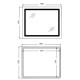 Дзеркало Qtap Cardinal (CA2) прямокутне з LED-підсвічуванням Touch QT0478C806048457