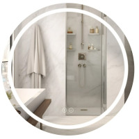 Зеркало Qtap Mideya (MI6) круглое с LED-подсветкой Touch QT2078NCR9090W