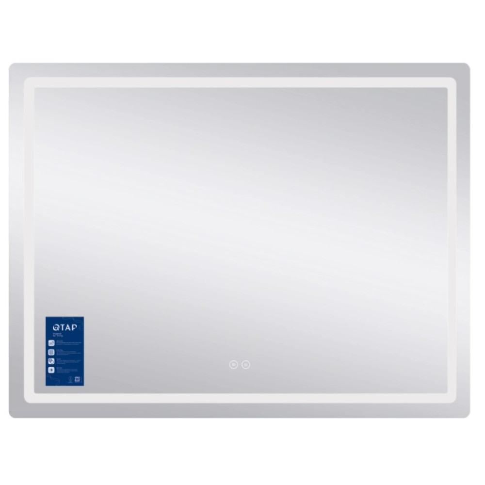 Дзеркало Qtap Mideya (MI2) прямокутне з LED-підсвічуванням Touch QT2078F12080
