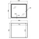 Зеркало Qtap Mideya (MI2) прямоугольное с LED-подсветкой Touch QT2078NCF807048476