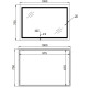 Дзеркало Qtap Mideya (MI1) прямокутне з LED-підсвічуванням Touch QT2078NCF10070