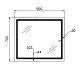 Зеркало Qtap Mideya (MI2) прямоугольное с LED-подсветкой Touch QT2078NCF9070