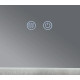 Дзеркало Qtap Taurus (TA1) прямокутне з LED-підсвіткою Touch, антизапотіванням QTTAU80060048952