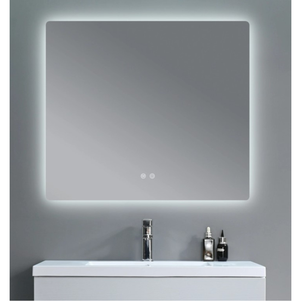 Дзеркало Qtap Taurus (TA2) прямокутне з LED-підсвіткою Touch, антизапотіванням QTTAU100080048957