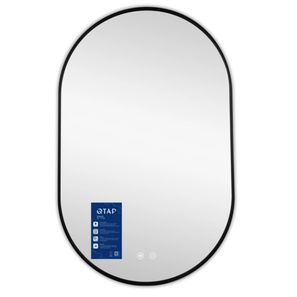 Дзеркало Qtap Scorpio (SC1) 500x800 мм, овальне, з LED-підсвіткою Touch QTSC500800