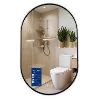 Дзеркало Qtap Scorpio (SC1) 500x800 мм, овальне, з LED-підсвіткою Touch QTSC500800