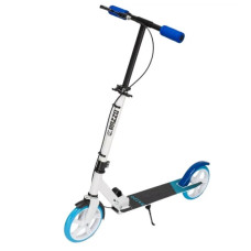 Самокат с ручным тормозом Razzo CITY 200 мм алюминиевый HUL1-200 White/Blue (HUL1-200 WHITE BLUE)