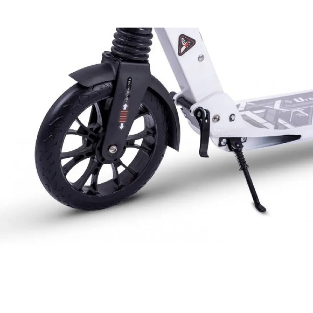 Самокат с дисковым тормозом Razzo NEW CITY 200 мм алюминиевый HUL2-200 White (HUL2-200 WHITE)