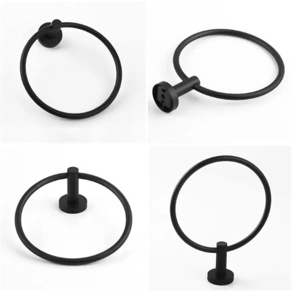 Тримач для рушників Rea Mist black (REA-80028)