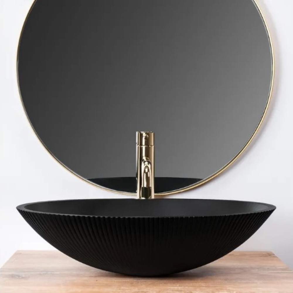 Раковина Rea Della black matt (REA-U0274)