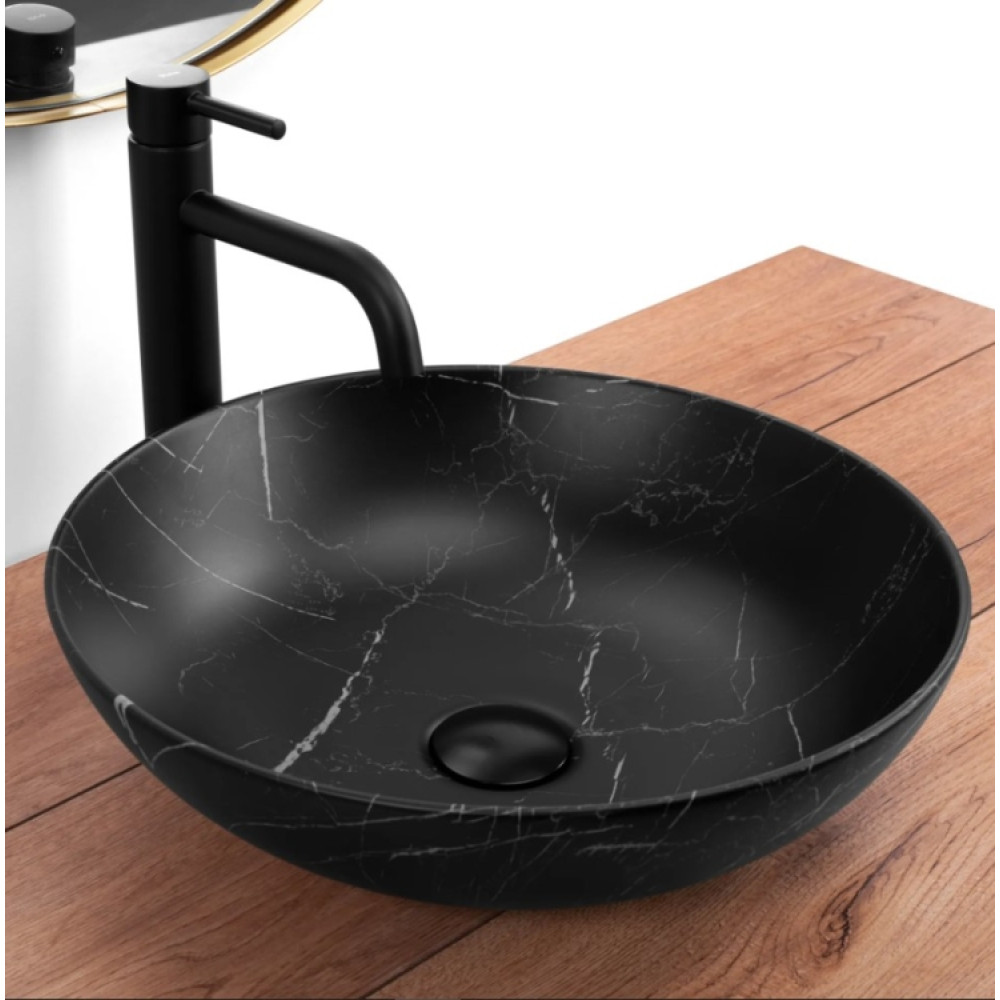 Раковина Rea Fibo black matt (REA-U3301)