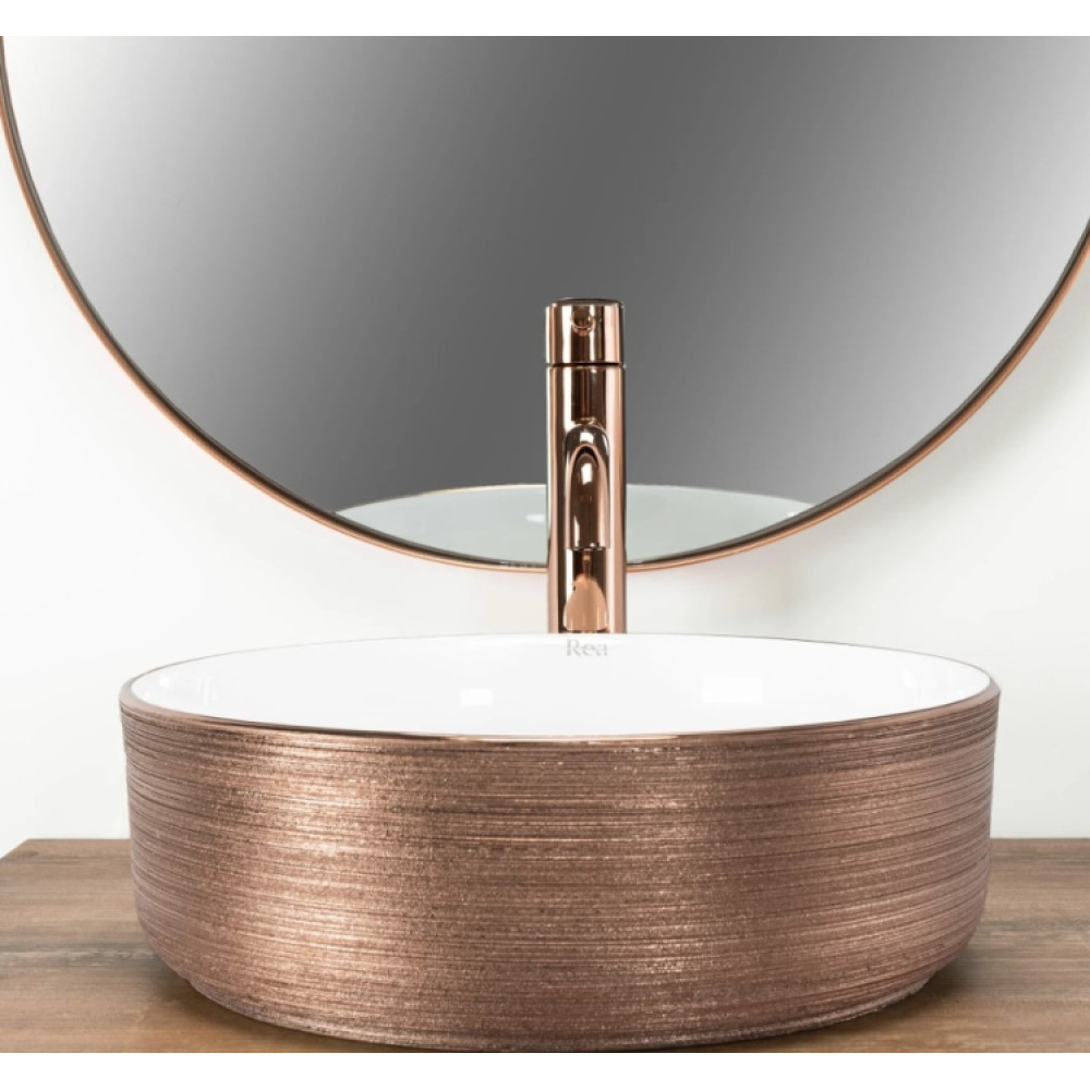 Раковина Rea Sami brush rose gold (REA-U3303)