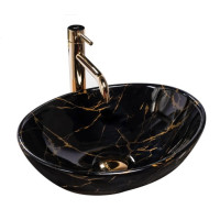 Раковина Rea Sofia black marble shiny (REA-U5611)