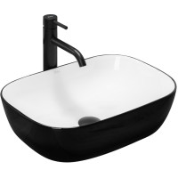 Раковина Rea Belinda black & white (REA-U6332)