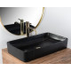 Раковина Rea Denis black stone matt (REA-U6510)