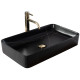 Раковина Rea Denis black stone matt (REA-U6510)
