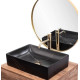 Раковина Rea Inga black marble mat (REA-U8006)