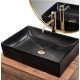 Раковина Rea Inga black marble mat (REA-U8006)