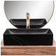 Раковина Rea Inga black marble mat (REA-U8006)