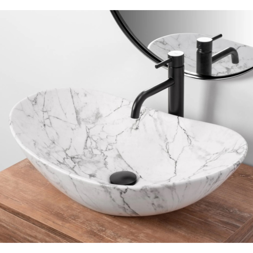 Раковина Rea Royal staturio marble mat (REA-U8010)