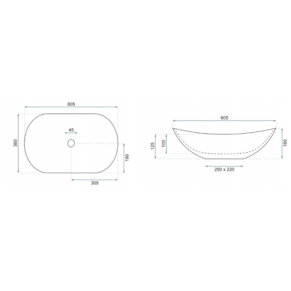 Раковина Rea Royal staturio marble mat (REA-U8010)
