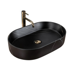 Раковина Rea Nadia black stone matt (REA-U8565)