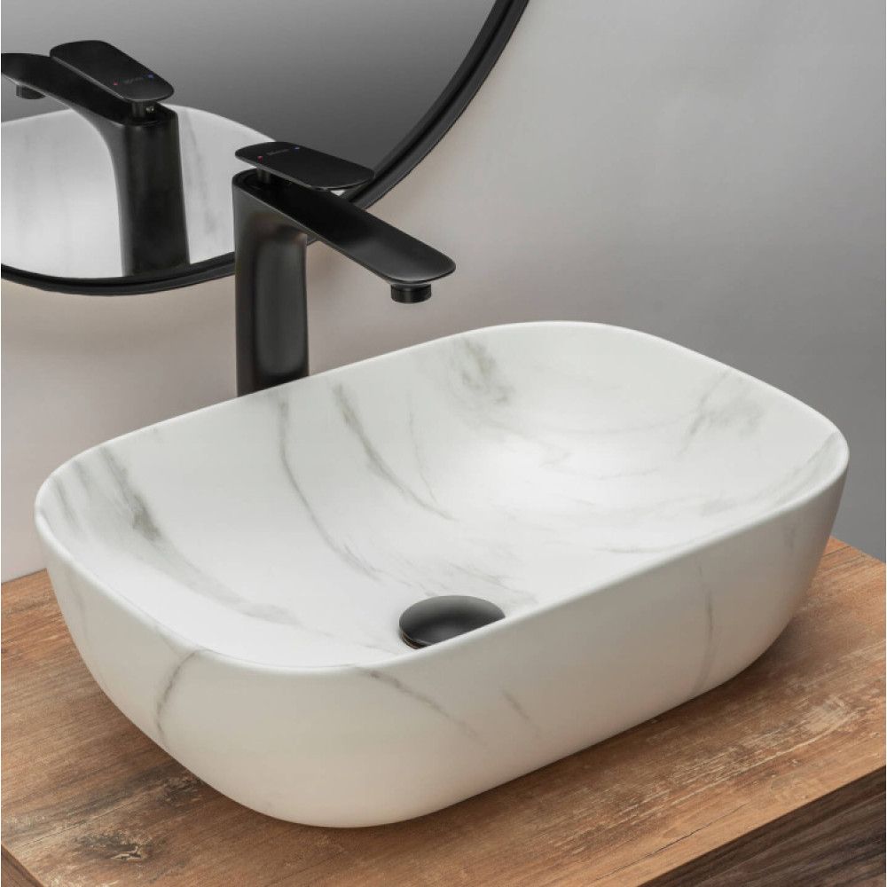 Раковина Rea Belinda marble mat (REA-U8702)