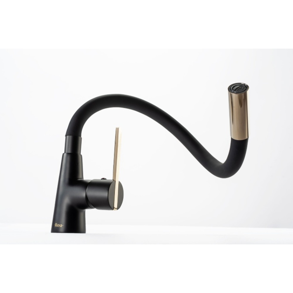 Змішувач для кухні Rea ICON black/l.gold (REA-B5682)