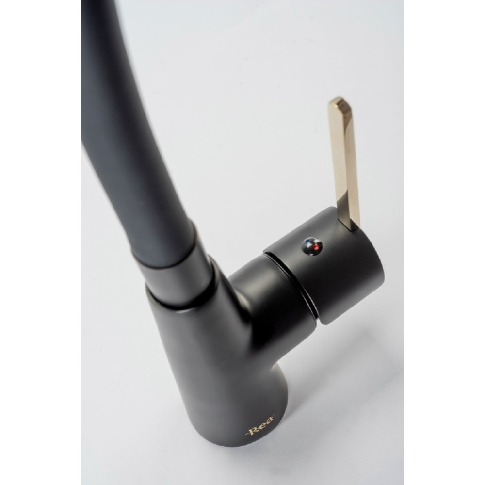 Змішувач для кухні Rea ICON black/l.gold (REA-B5682)