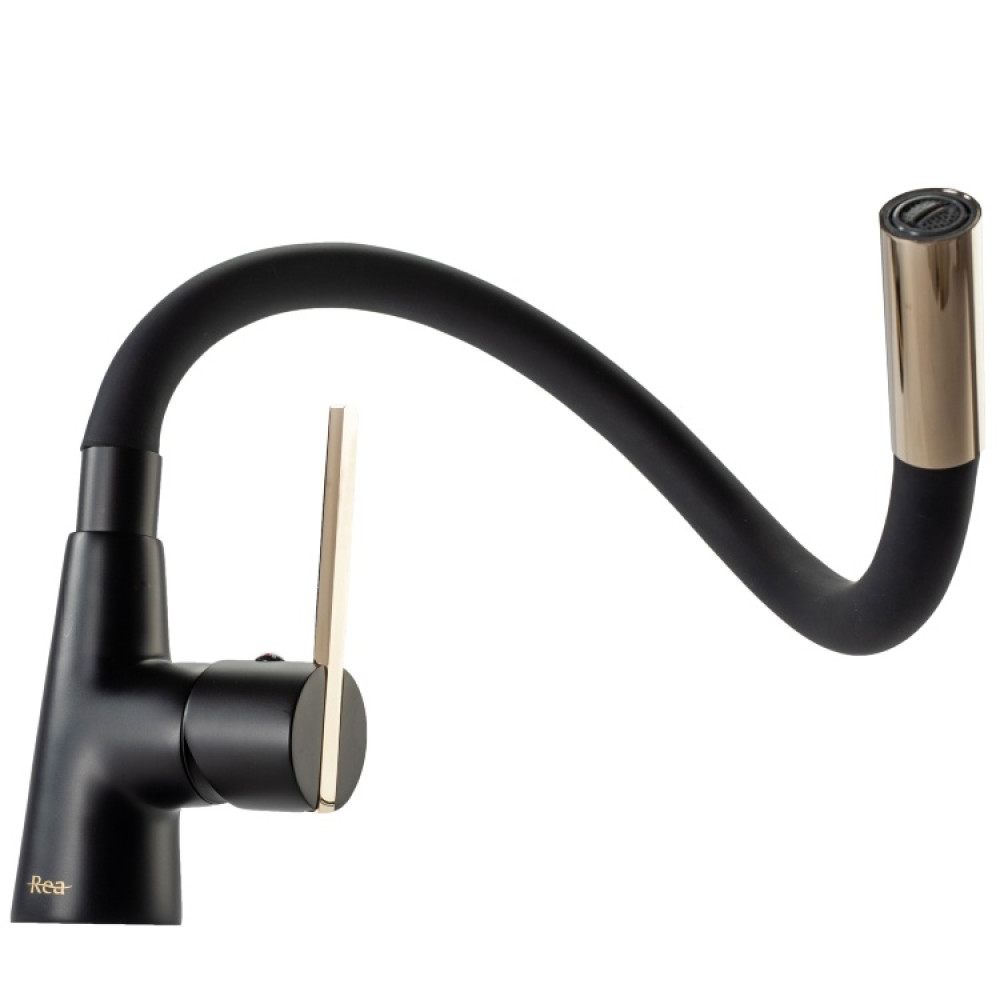 Змішувач для кухні Rea ICON black/l.gold (REA-B5682)