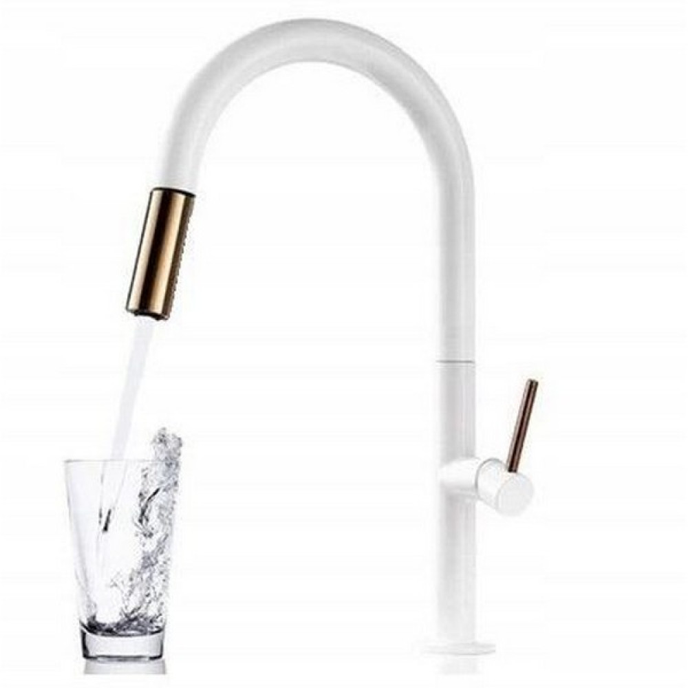 Змішувач для кухні Rea Apollo white/rose gold (REA-B9603)