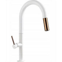 Смеситель для кухни Rea Apollo white/rose gold (REA-B9603)