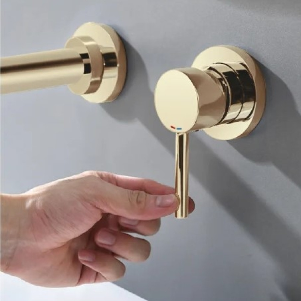 Змішувач для раковини Rea Lungo Lungo gold long (REA-B0370)
