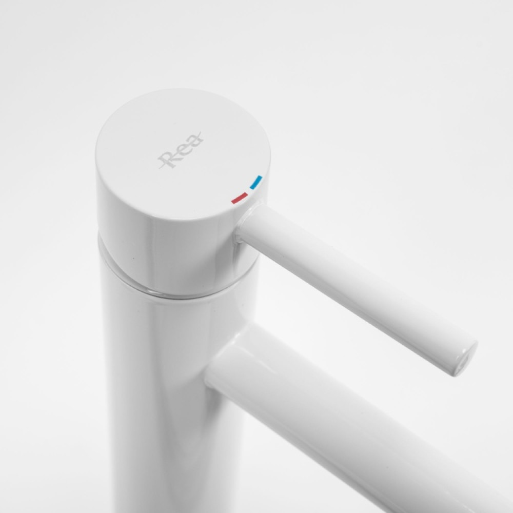 Змішувач для раковини Rea Lungo white (REA-B4400)