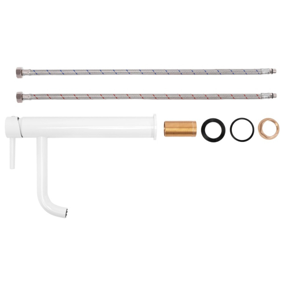 Змішувач для раковини Rea Lungo white (REA-B4400)