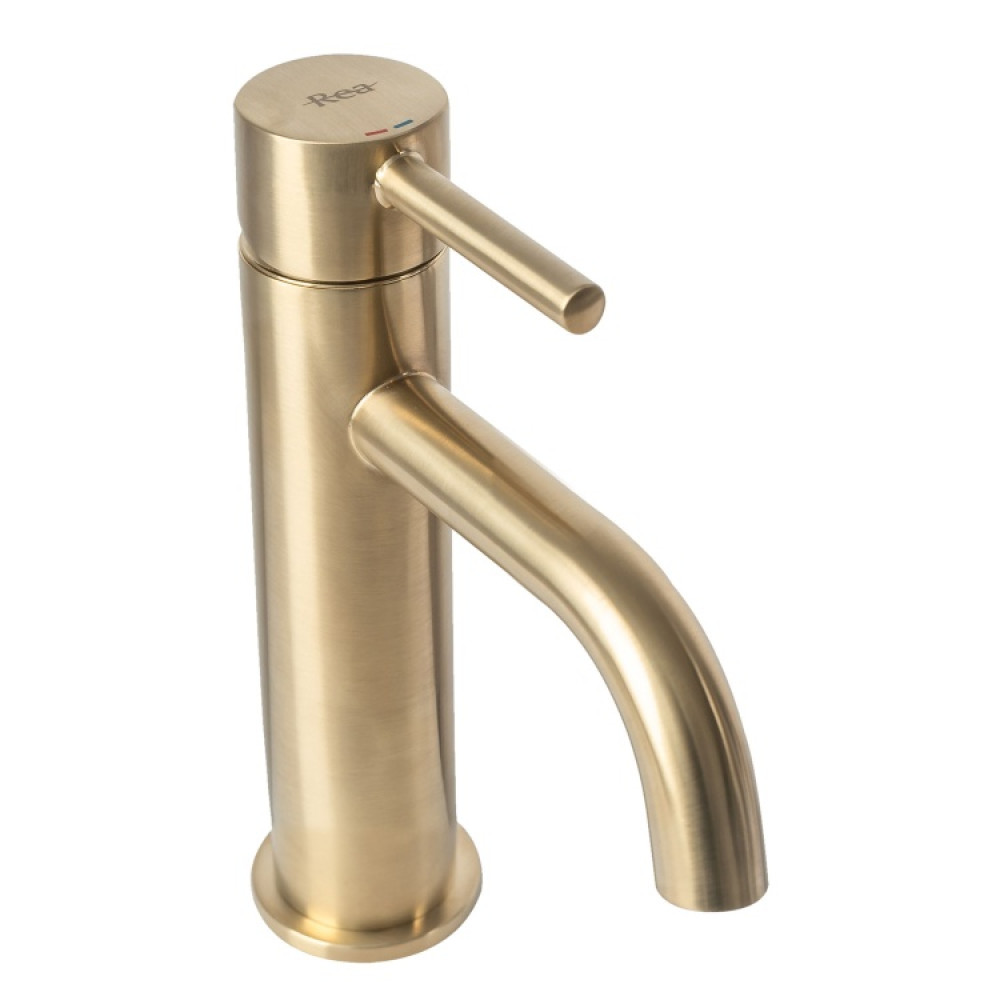 Змішувач для раковини Rea Lungo gold mat (REA-B4527)