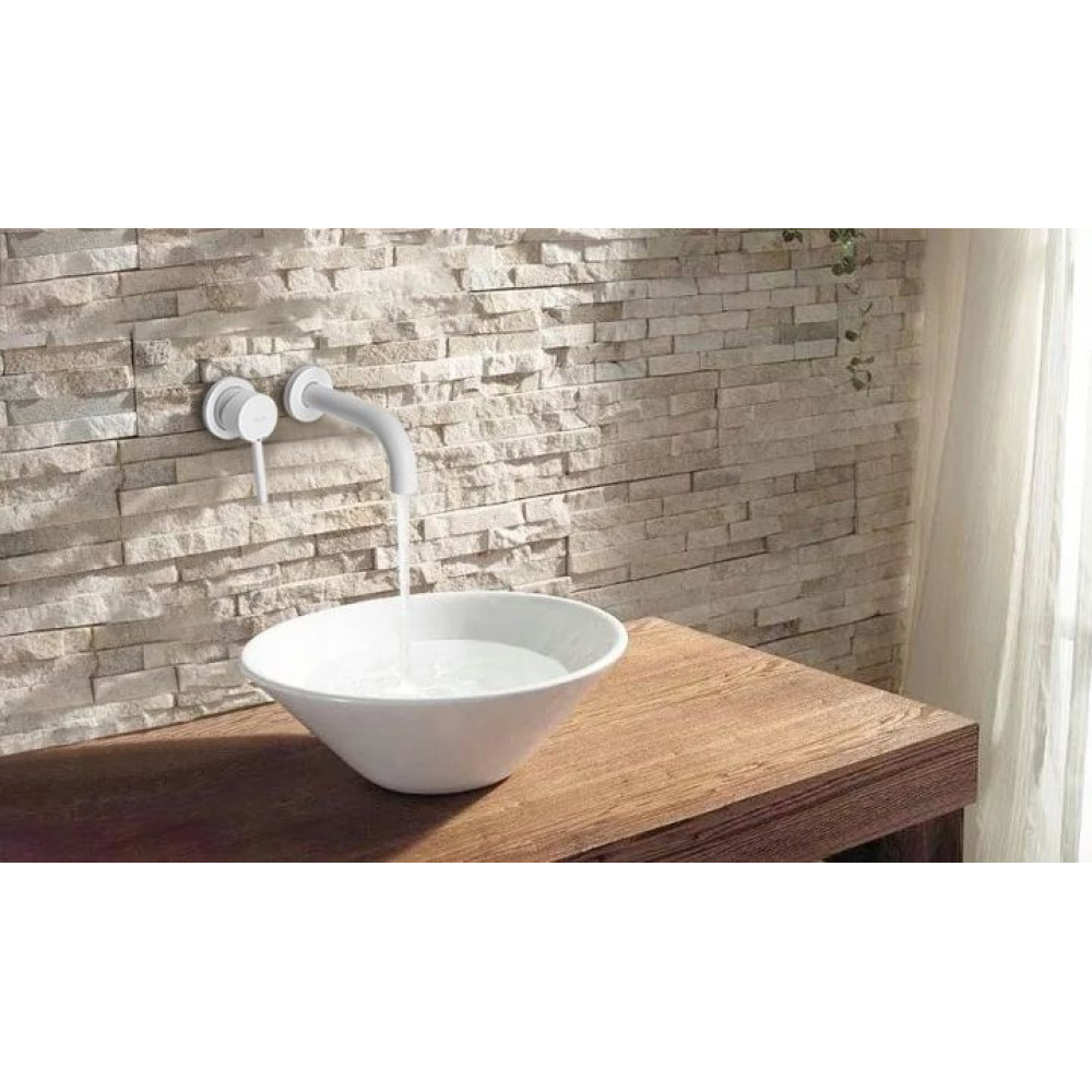 Змішувач для раковини Rea Lungo white (REA-B9559)