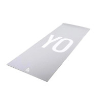 Двухсторонний коврик для йоги Reebok Double Sided 4mm Yoga Mat серый Уни 173 х 61 х 0,4 см RAYG-11030 RAYG-11030YG