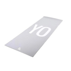 Двухсторонний коврик для йоги Reebok Double Sided 4mm Yoga Mat серый Уни 173 х 61 х 0,4 см RAYG-11030 RAYG-11030YG
