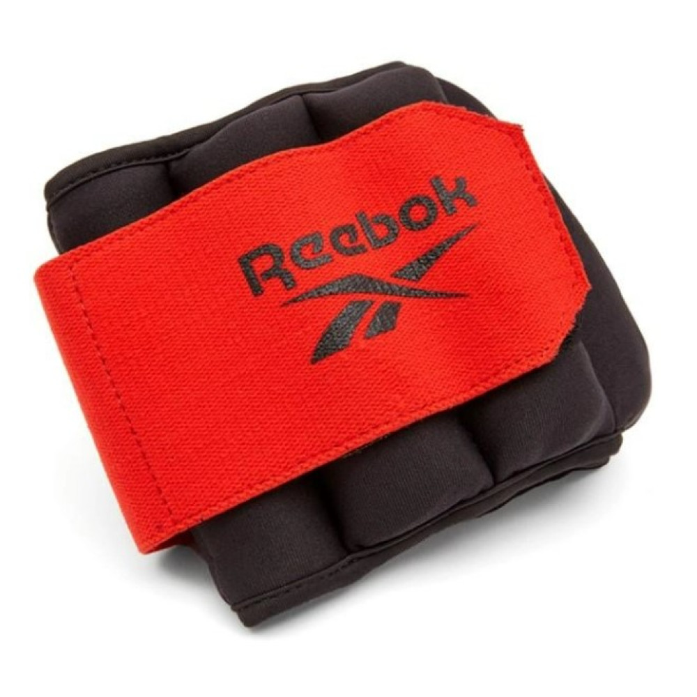Обважнювачі щиколотки Reebok Flexlock Ankle Weights чорний, червоний Уні 1.5 кг RAWT-11272