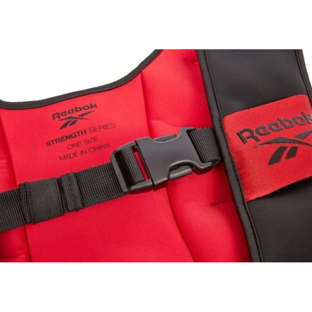 Обважнювач жилет Reebok Strength Series Weight Vest чорний, червоний Уні 3 кг RAWT-11280